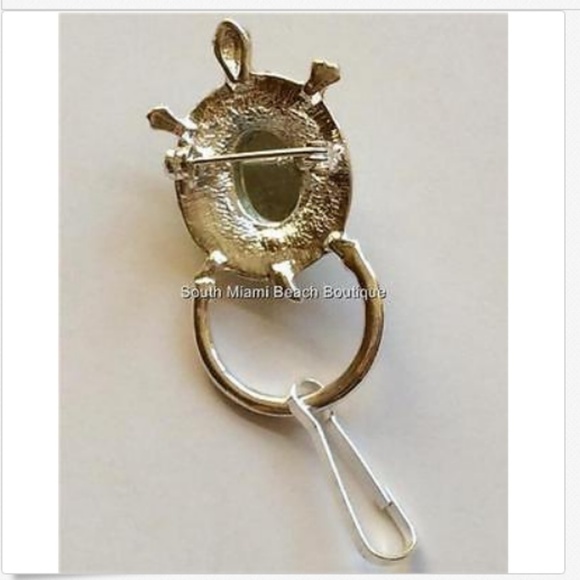 Sea Life Turtle ID Eyeglass Holder Pin Brooch Lanyard Badge Holder Eye Glasses - Picture 4 of 8